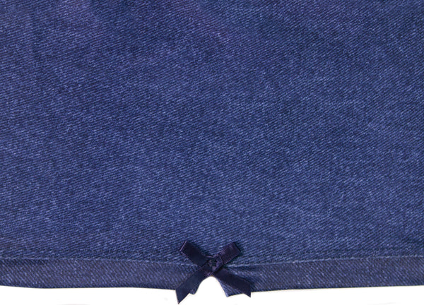 Denim Blue Girls Spandex Shorts