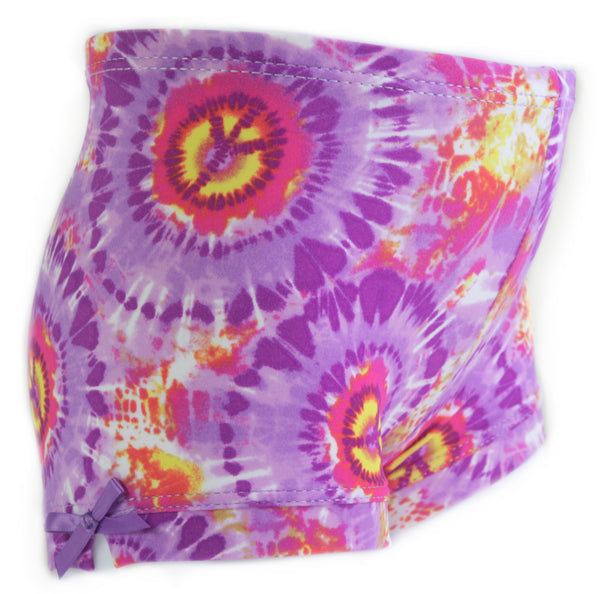 Purple Peace Girls Spandex Shorts