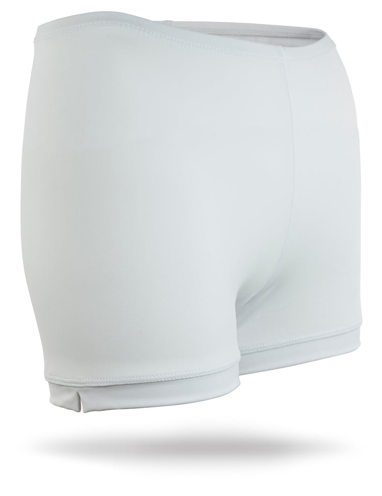 White Juniors Spandex Shorts
