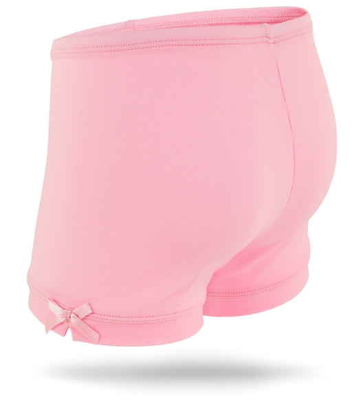 Light Pink Girls Spandex Shorts