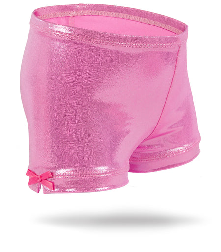 Poppin Pink Girls Spandex Shorts