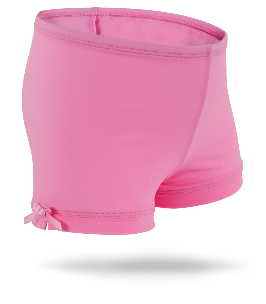 Poppin Pink Girls Spandex Shorts – MonkeyBarBuddies